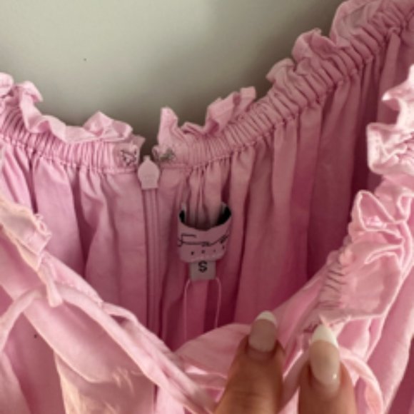 SaboSkirt Nyrobi Dress || Pink Corset Waist Mini Dress - Picture 6 of 10